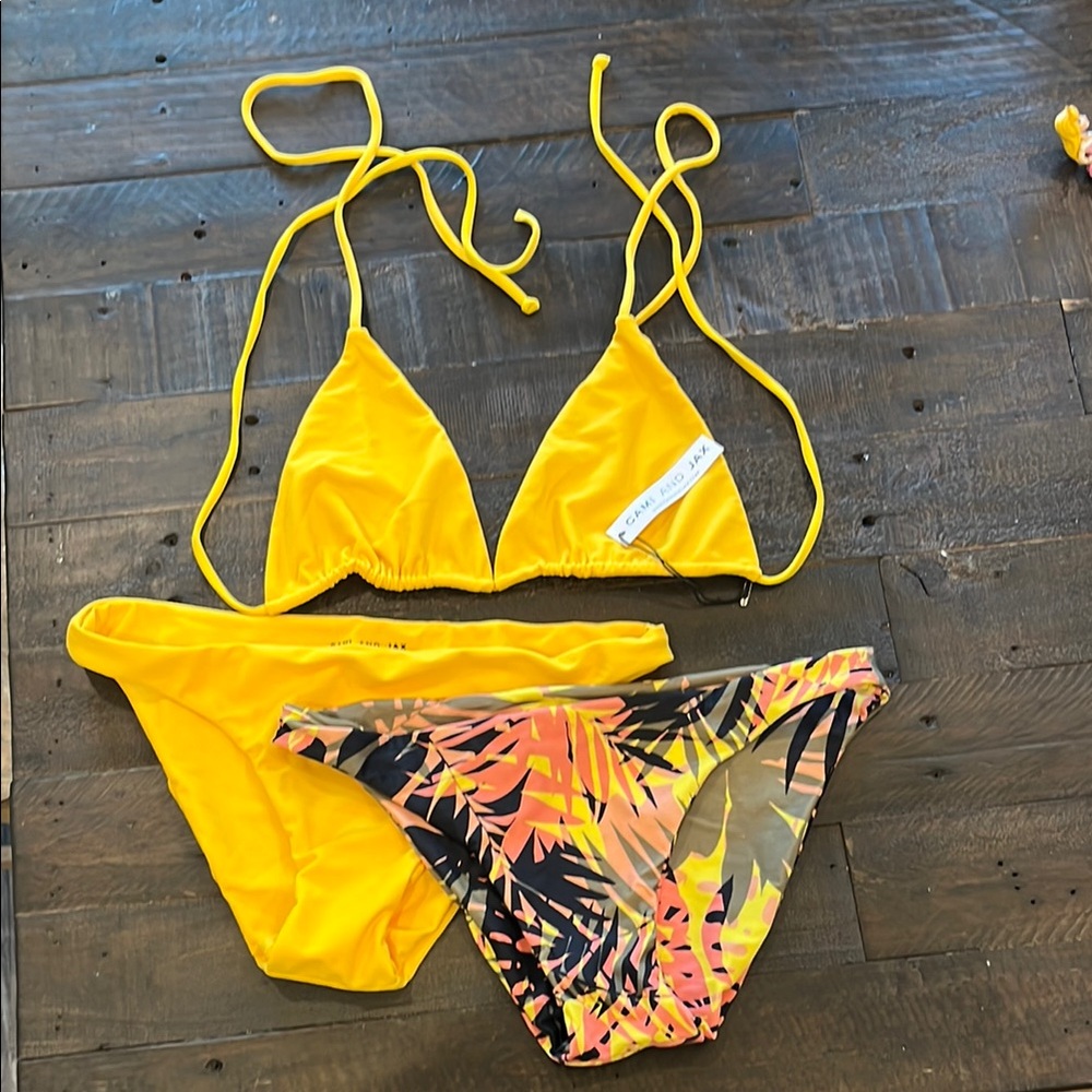 Cami and Jax, Yellow Bikini Set